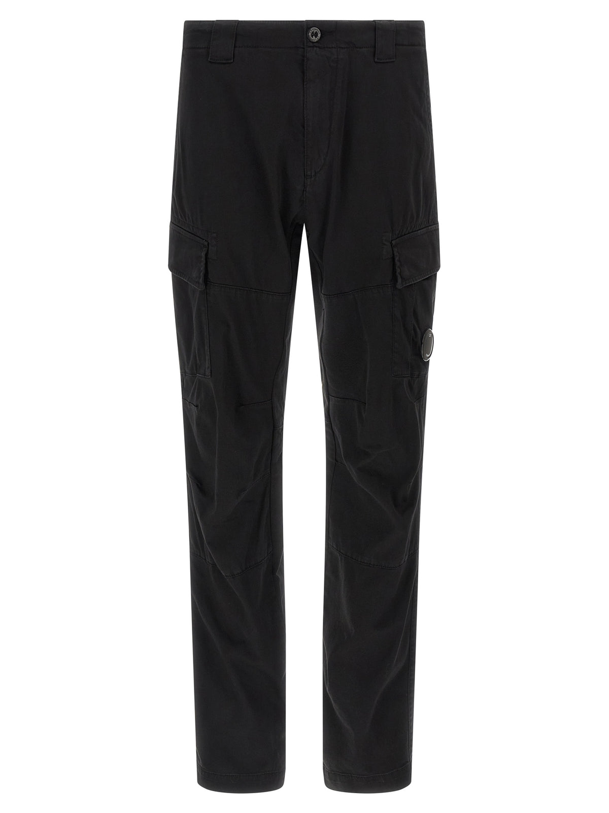C.P. Company Black Cotton Cargo Pants