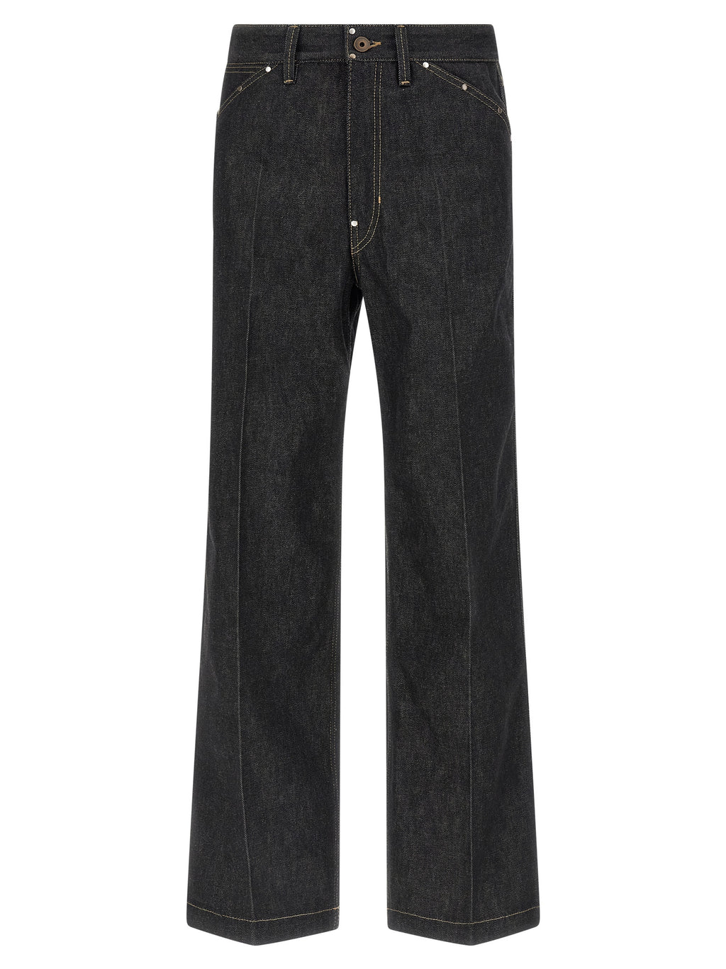 Lemaire Black Cotton Jeans Denim
