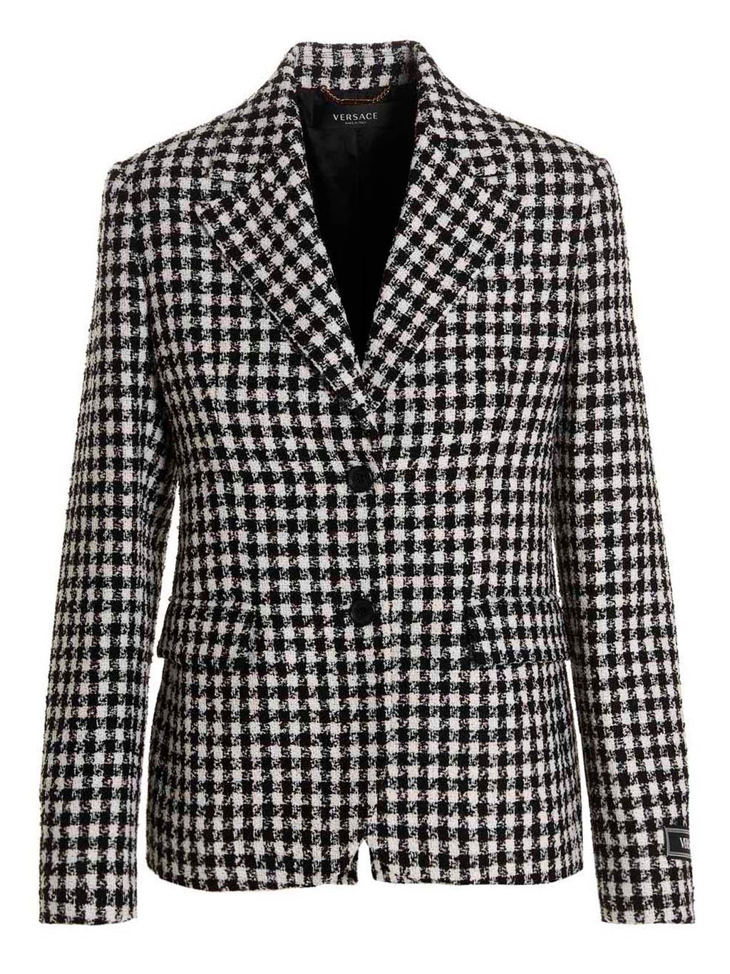 Versace Bicolor Virgin Wool Blazer