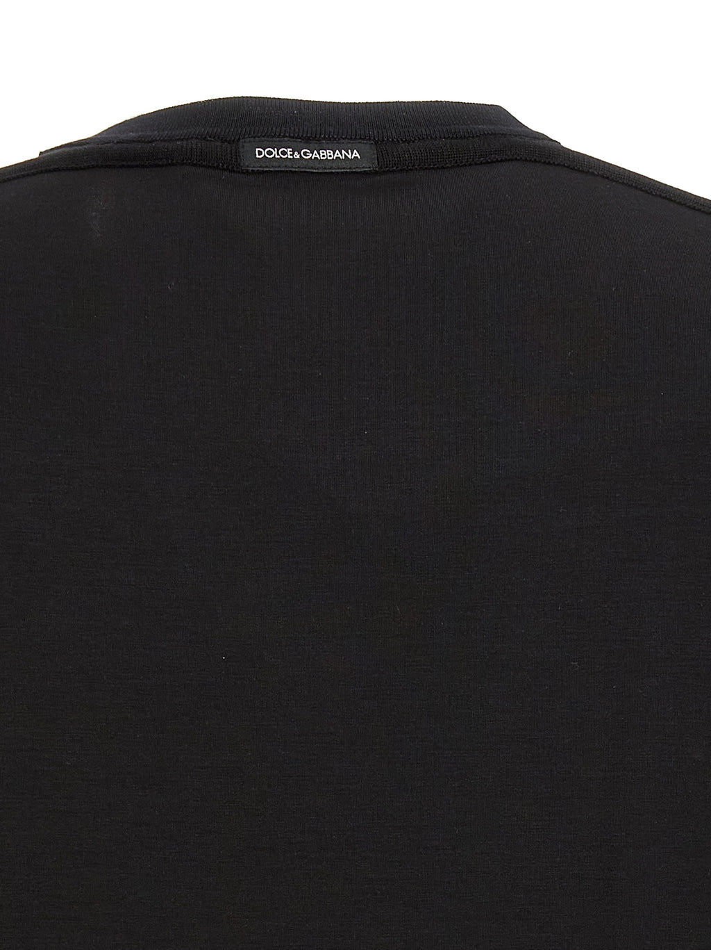 Dolce & Gabbana Black Viscose T-Shirt