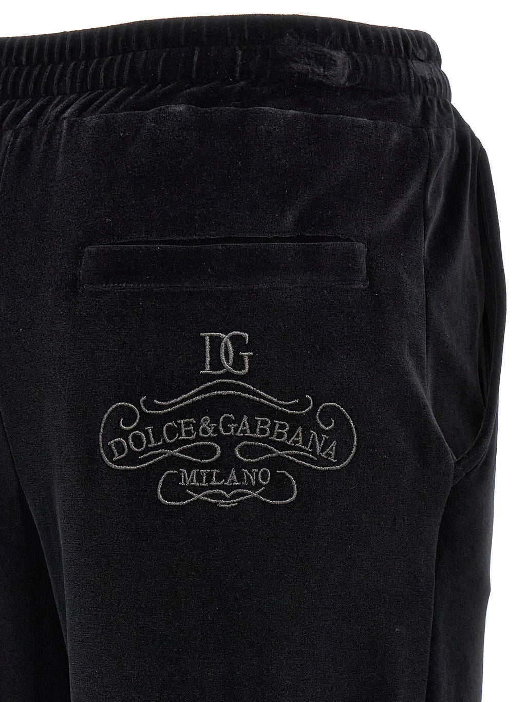 Dolce & Gabbana Black Cotton Joggers (Workout Pants)