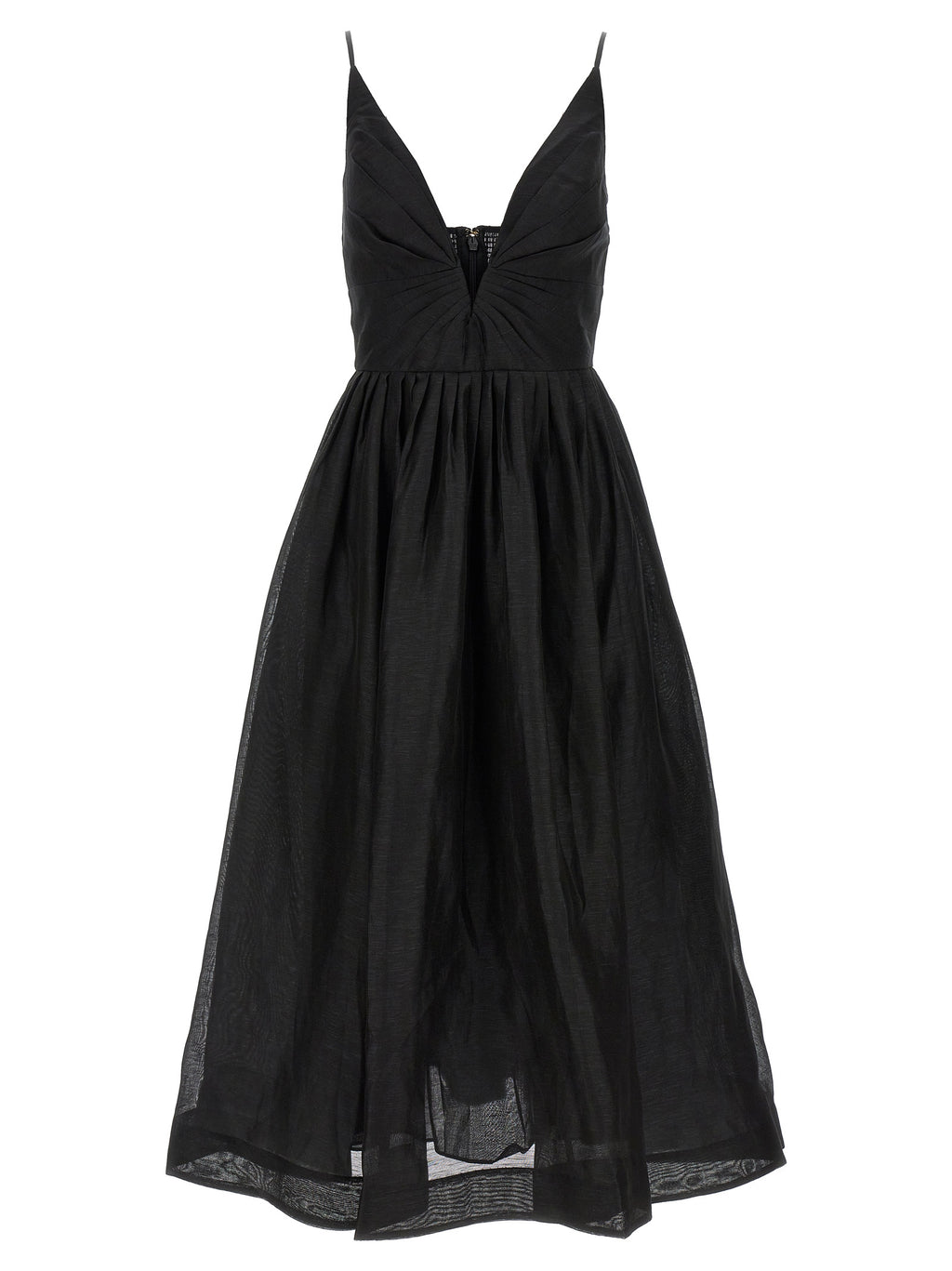 Zimmermann Black Linen Cocktail Dress
