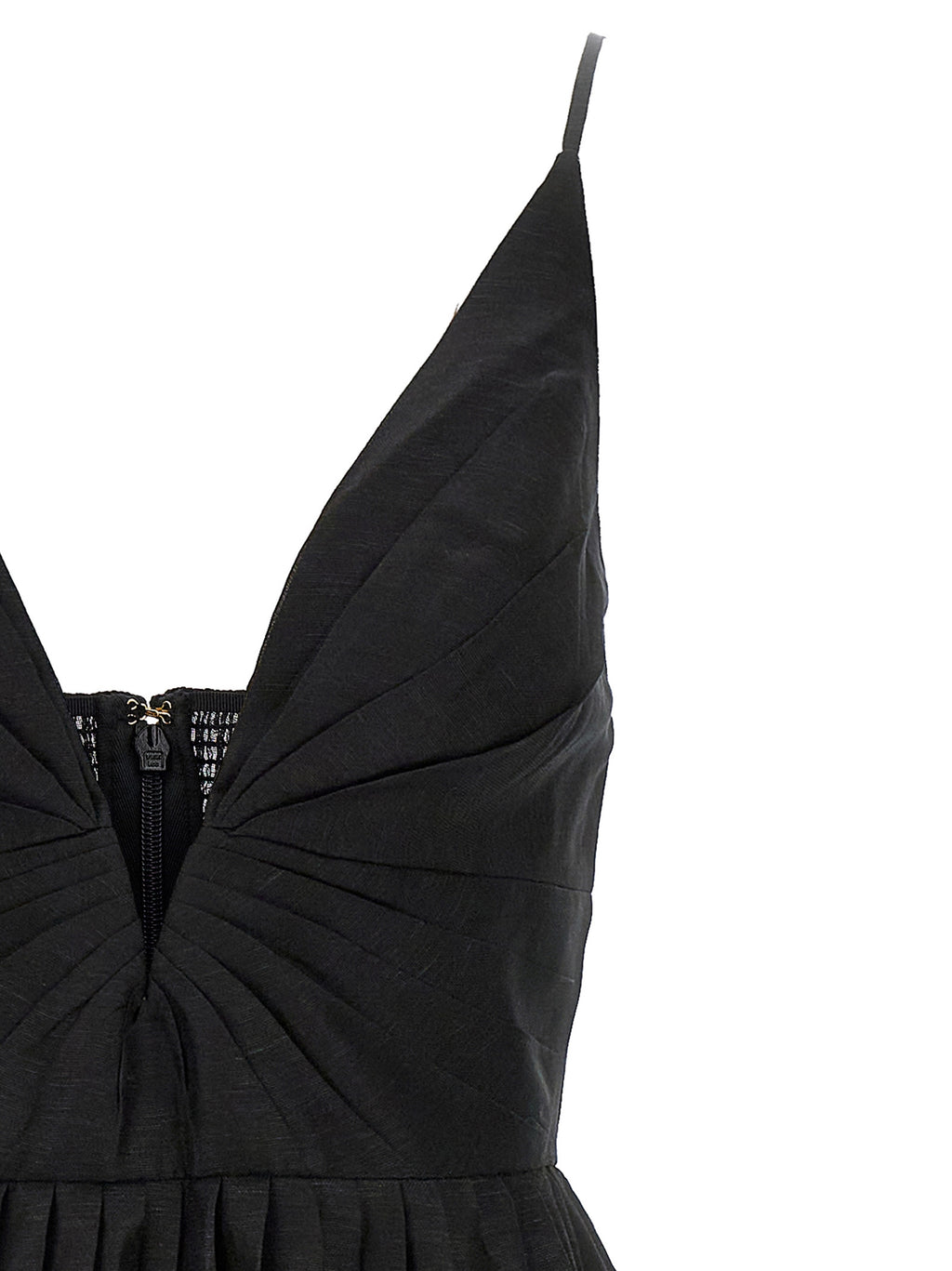Zimmermann Black Linen Cocktail Dress