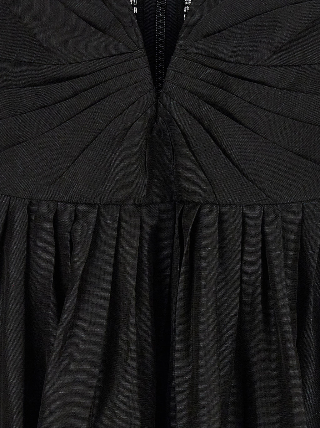 Zimmermann Black Linen Cocktail Dress