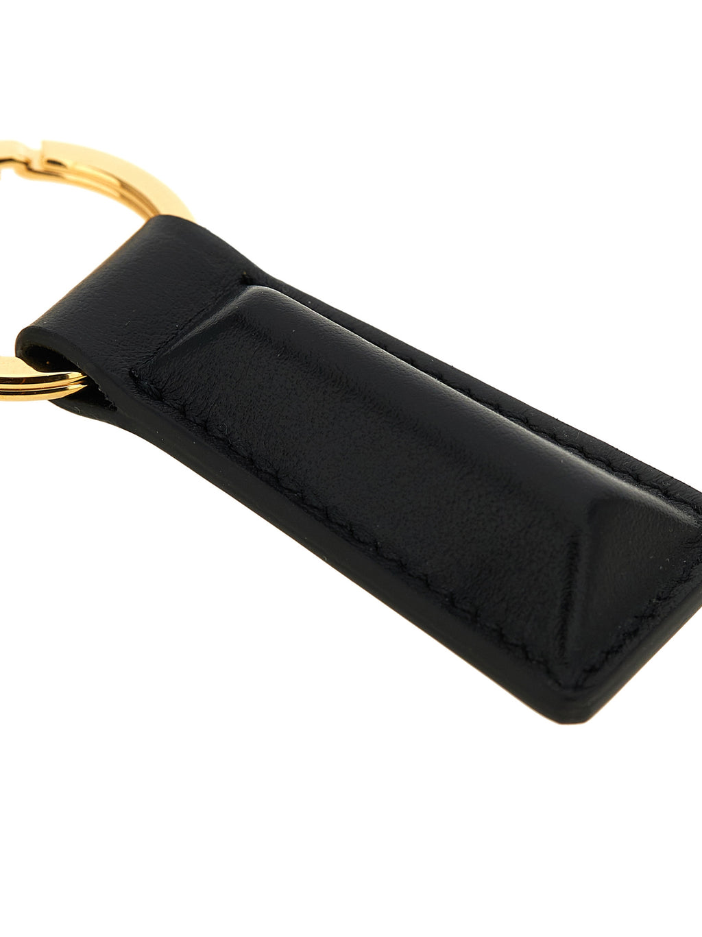 Jil Sander Black Calfskin Keychain