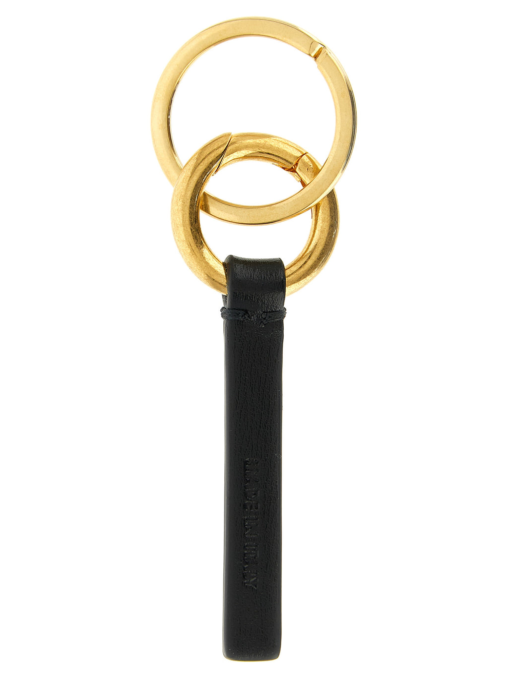 Jil Sander Black Calfskin Keychain