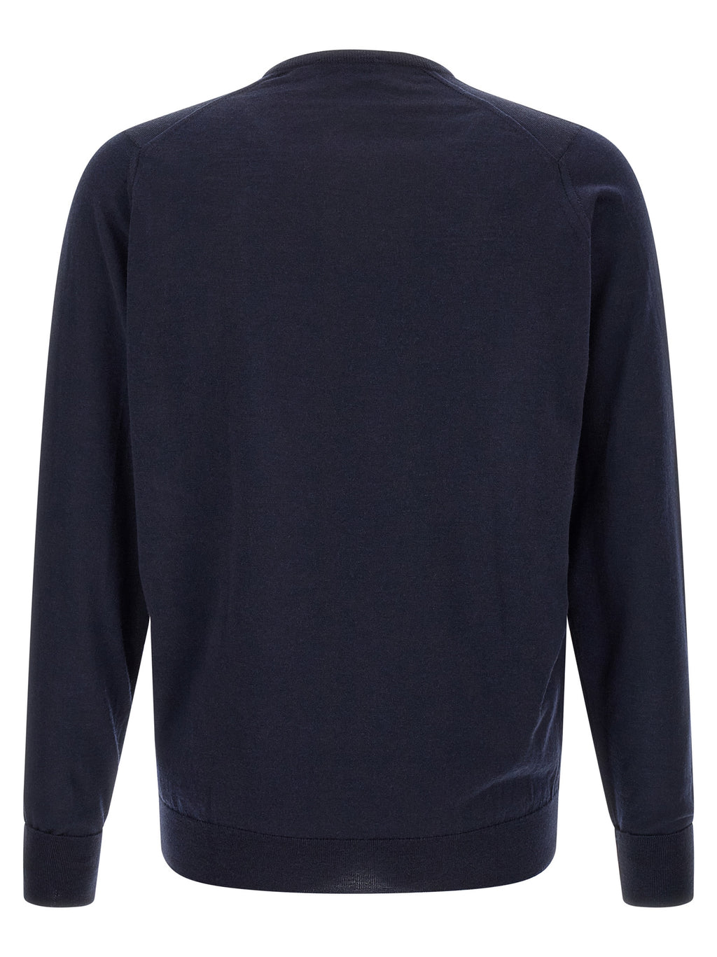 JOHN SMEDLEY Blue Merino Wool Cardigan