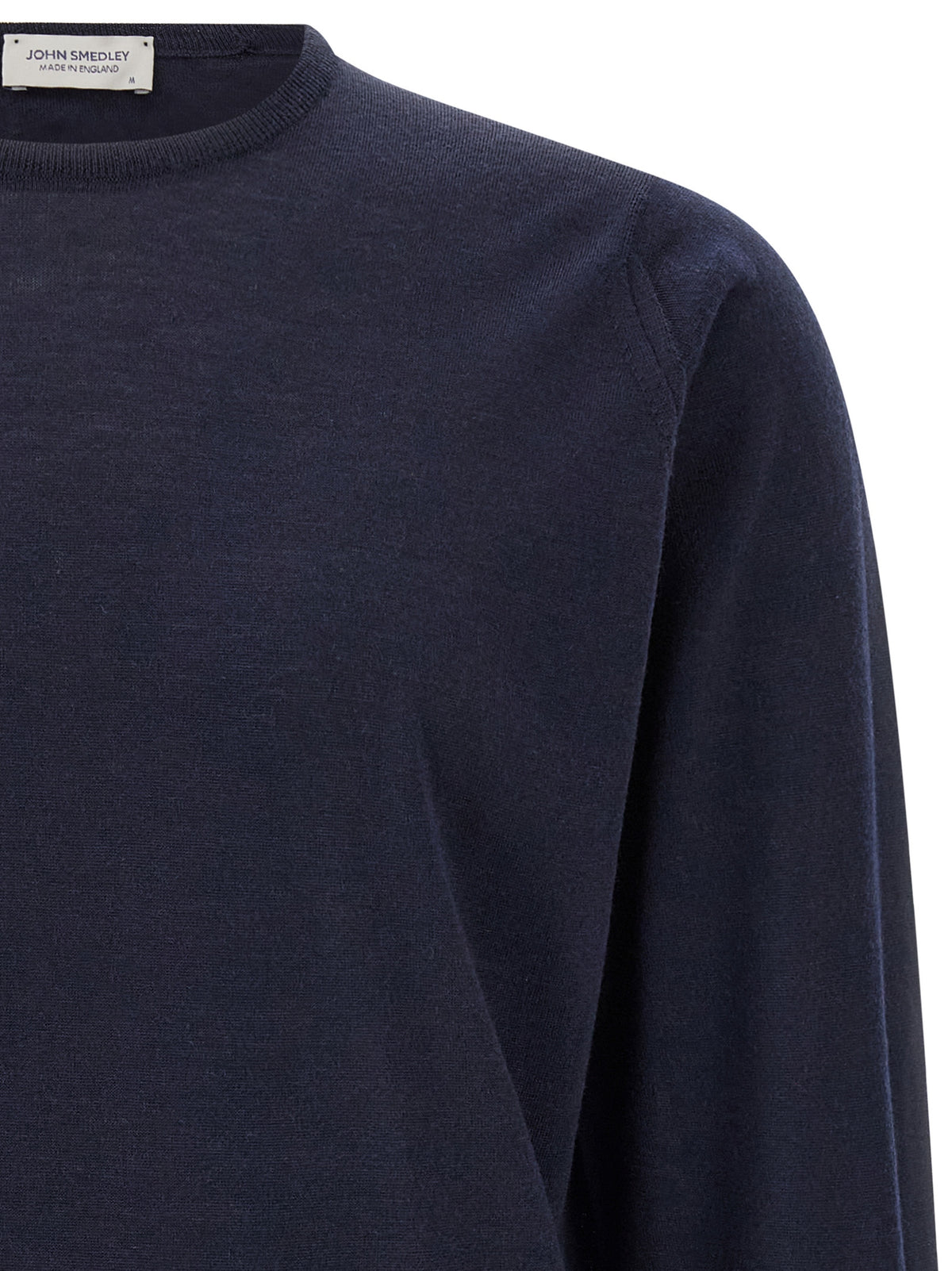 JOHN SMEDLEY Blue Merino Wool Cardigan
