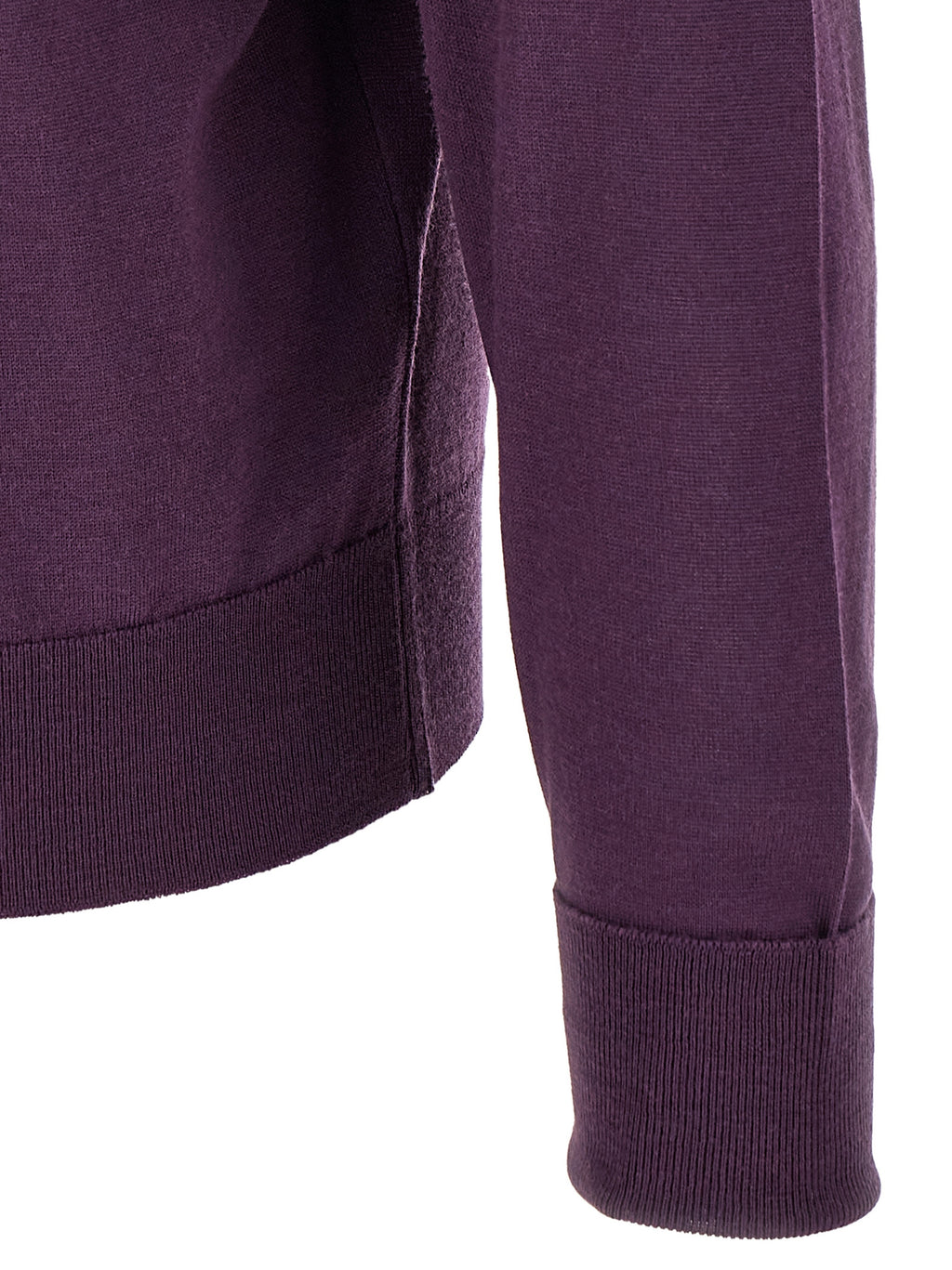 JOHN SMEDLEY Purple Merino Wool Polo Shirt