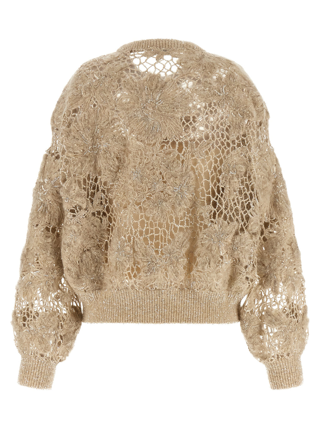 Brunello Cucinelli Beige Wool Cardigan
