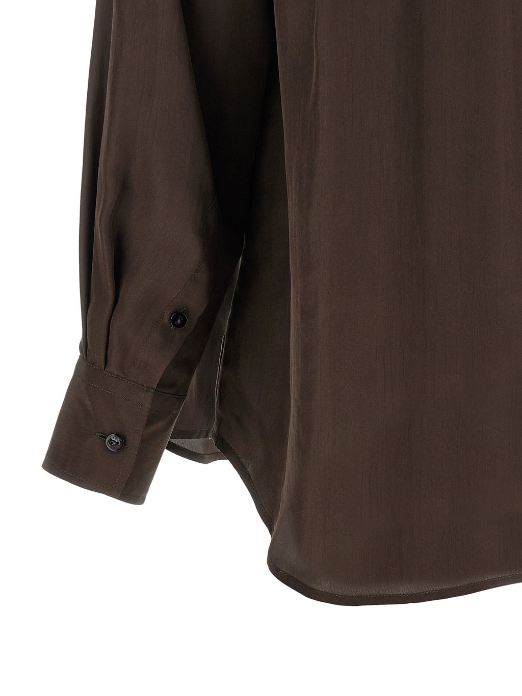 XACUS Brown Silk Blouse