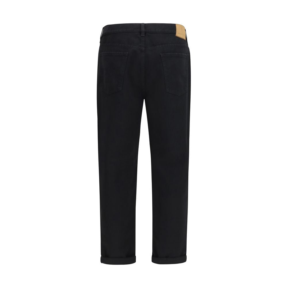 Brunello Cucinelli Black Cotton Jeans Denim