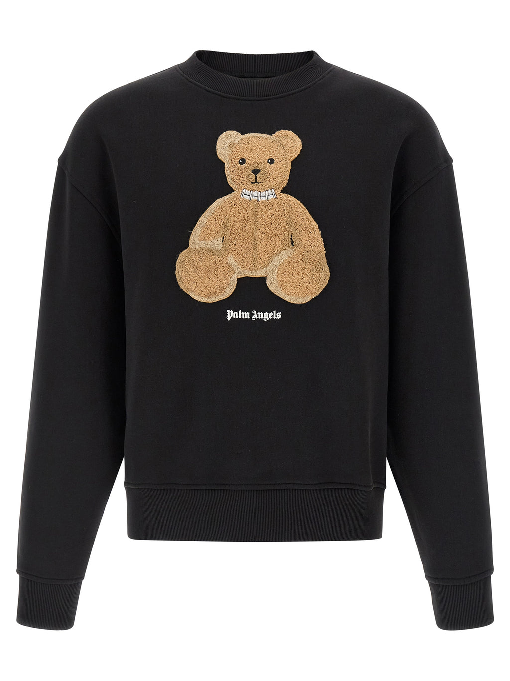 Palm Angels Black Cotton Sweatshirt