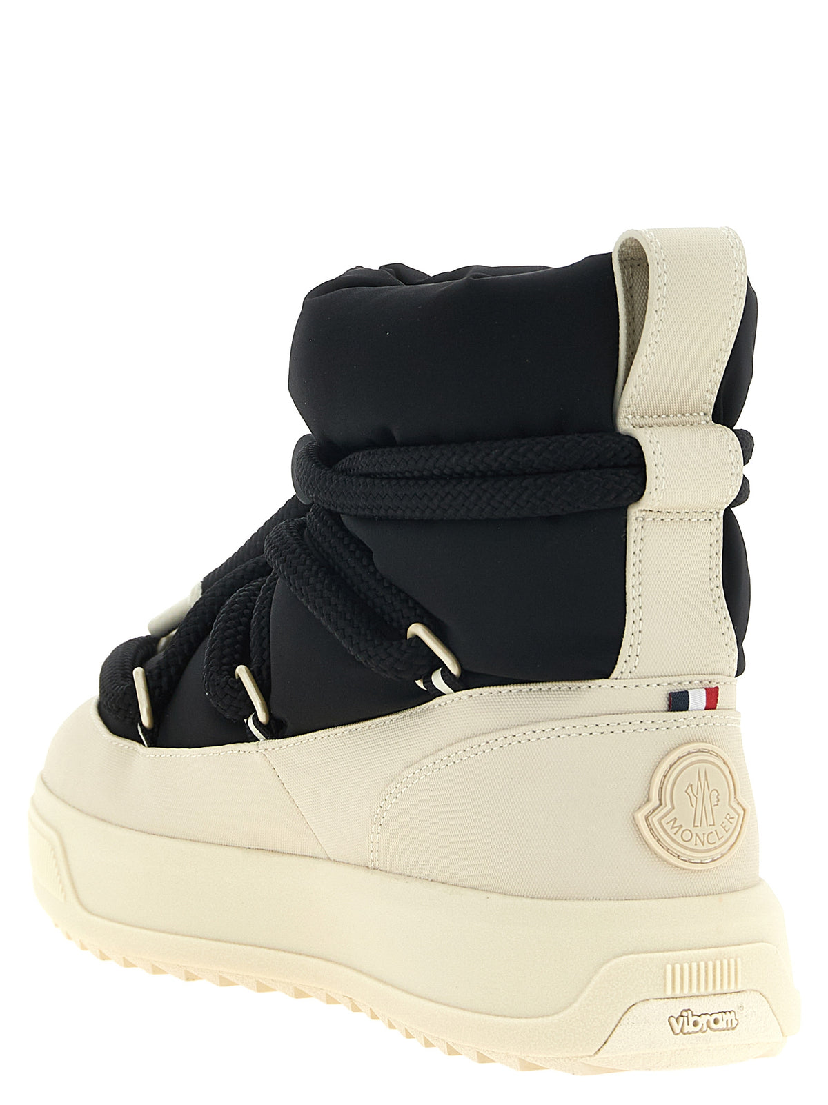 Moncler Schnürstiefel aus schwarzem Polyamid