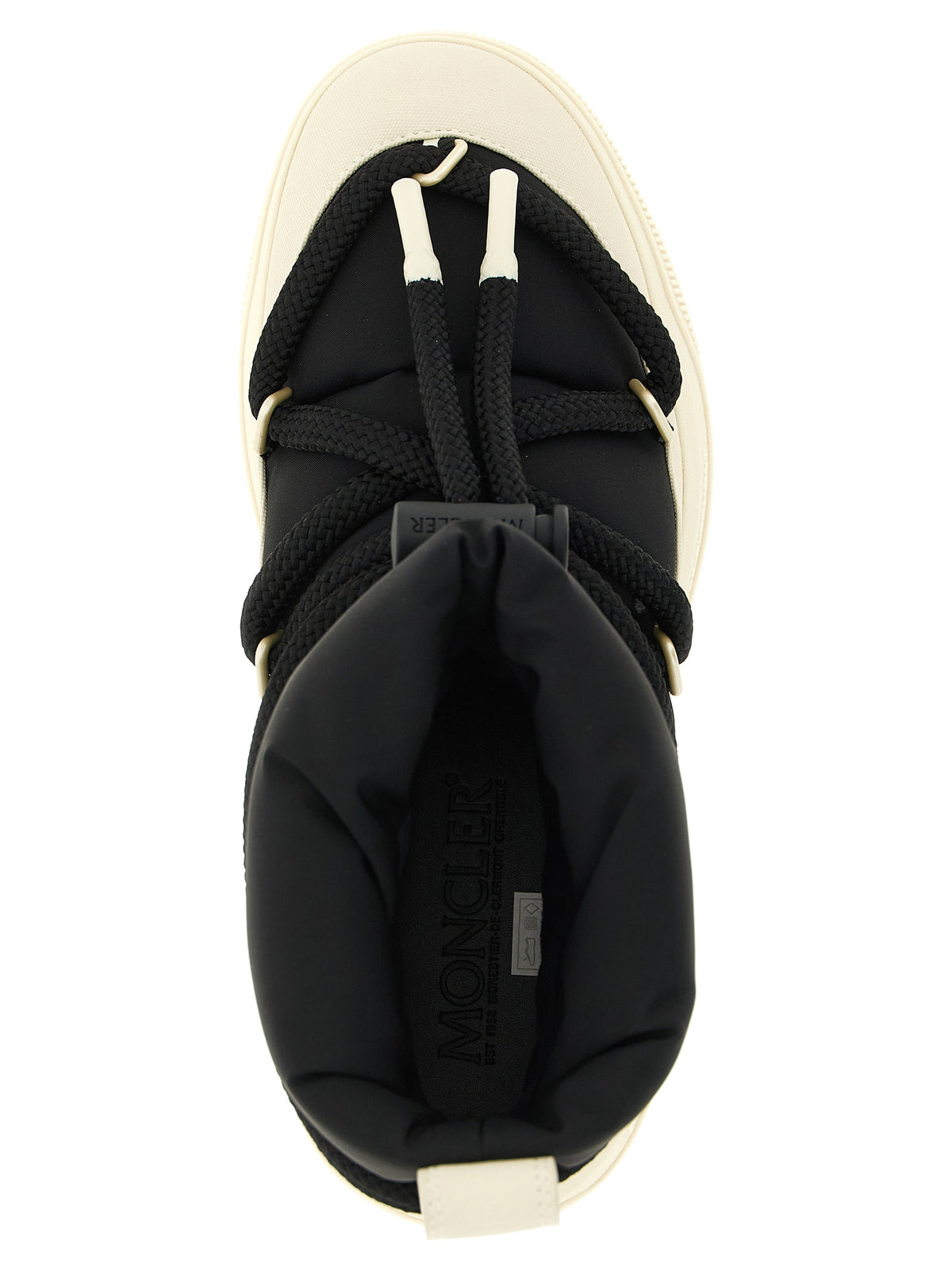 Moncler Schnürstiefel aus schwarzem Polyamid