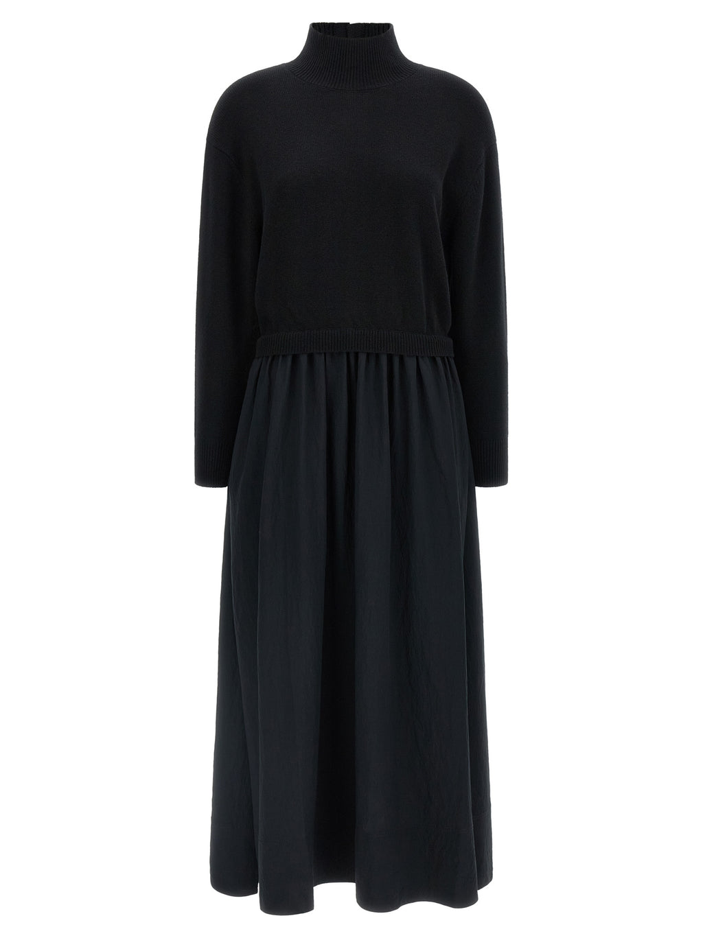 Polo Ralph Lauren Black Wool Long Dress