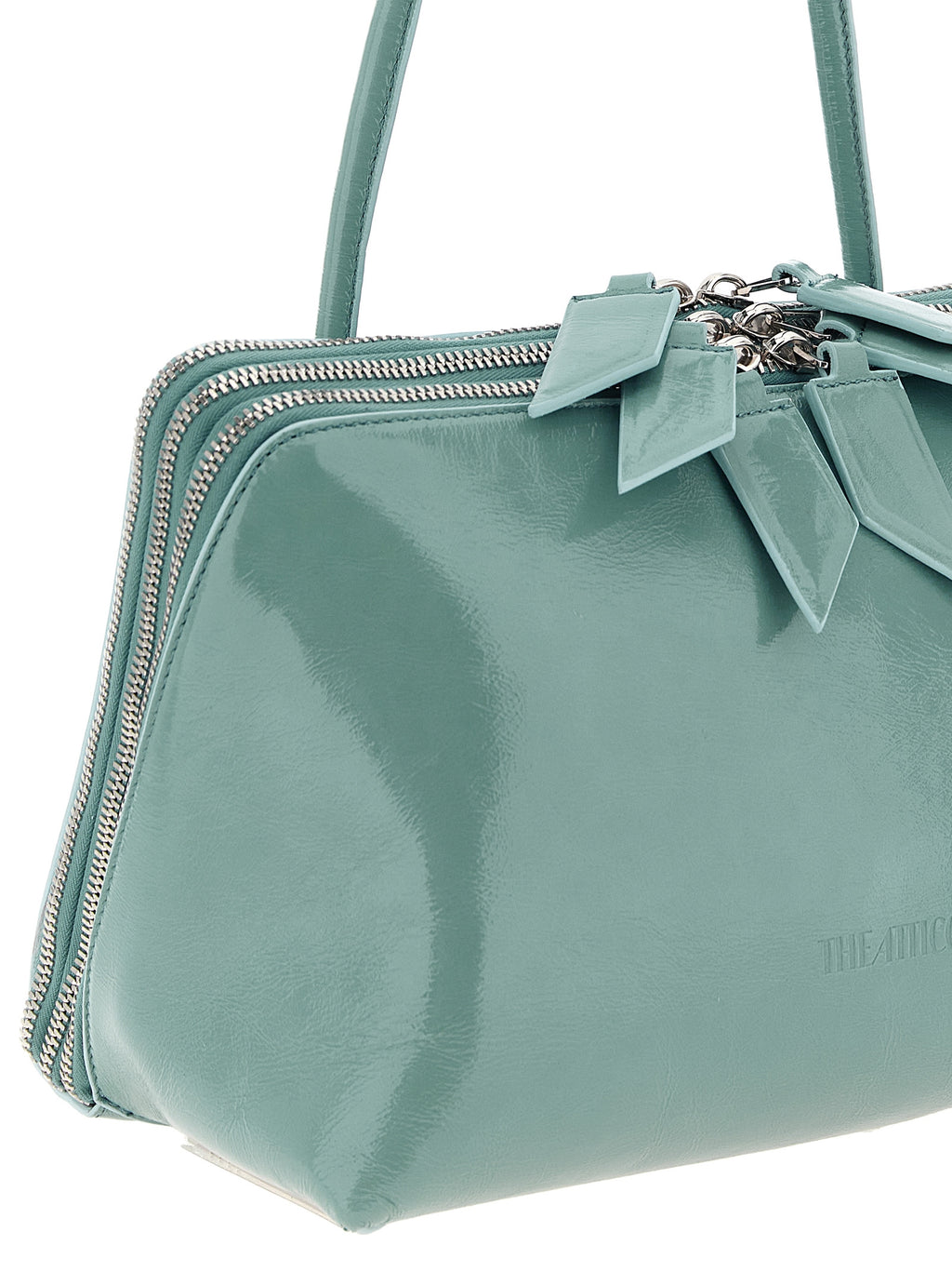 The Attico Blue Calfskin Shoulder Bag