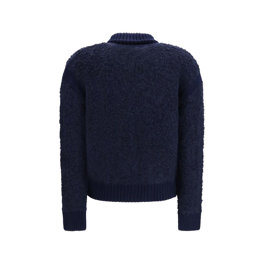 Jacob Cohen Blauer Alpaka Vicugna Pacos Sweatshirt