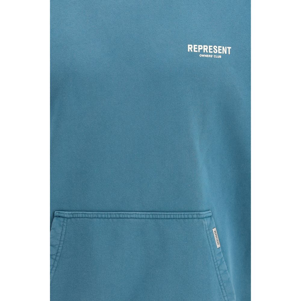 Repräsentieren Sie das blaue Baumwoll-Sweatshirt