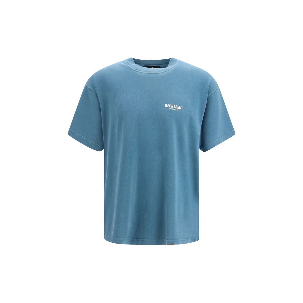 Repräsentatives blaues Baumwoll-T-Shirt