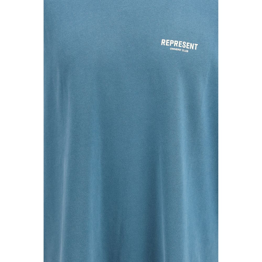 Repräsentatives blaues Baumwoll-T-Shirt