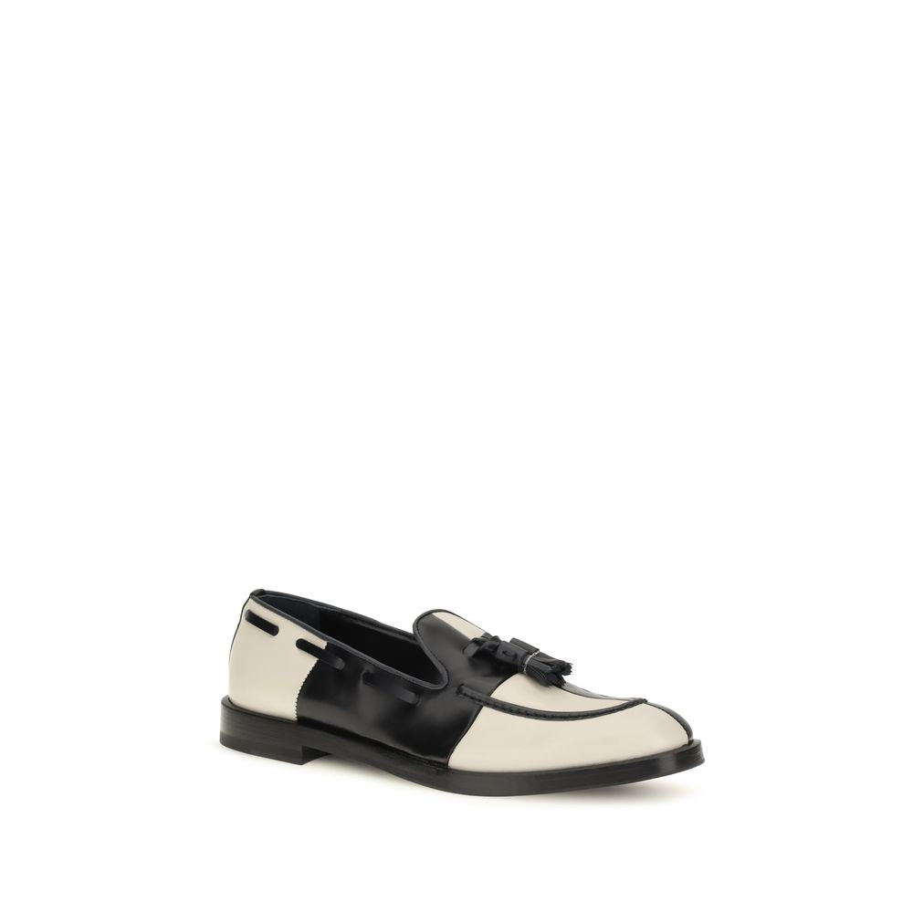 Fratelli Rossetti Slipper-Loafer aus mehrfarbigem Kalbsleder (Bos Taurus)