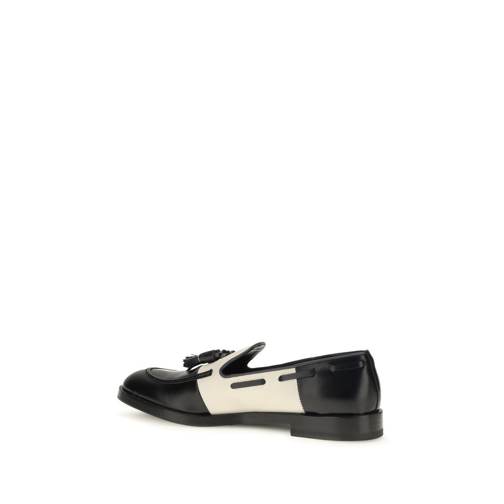 Fratelli Rossetti Slipper-Loafer aus mehrfarbigem Kalbsleder (Bos Taurus)