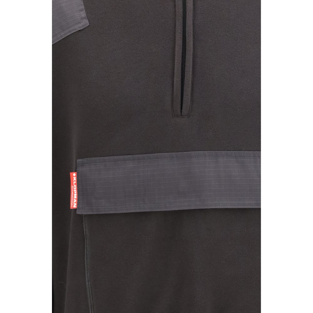 GR10K Schwarzes Polyester-Sweatshirt