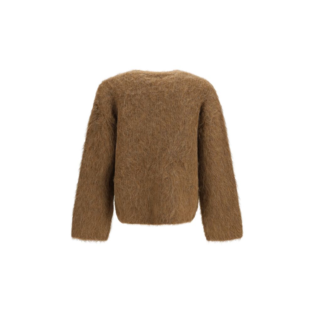 SÉFR Brauner Spandex-Cardigan