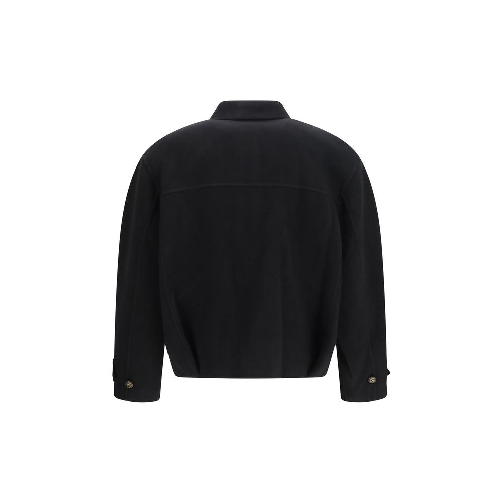 SÉFR Schwarzer Oversized-Mantel aus Wolle, Aries