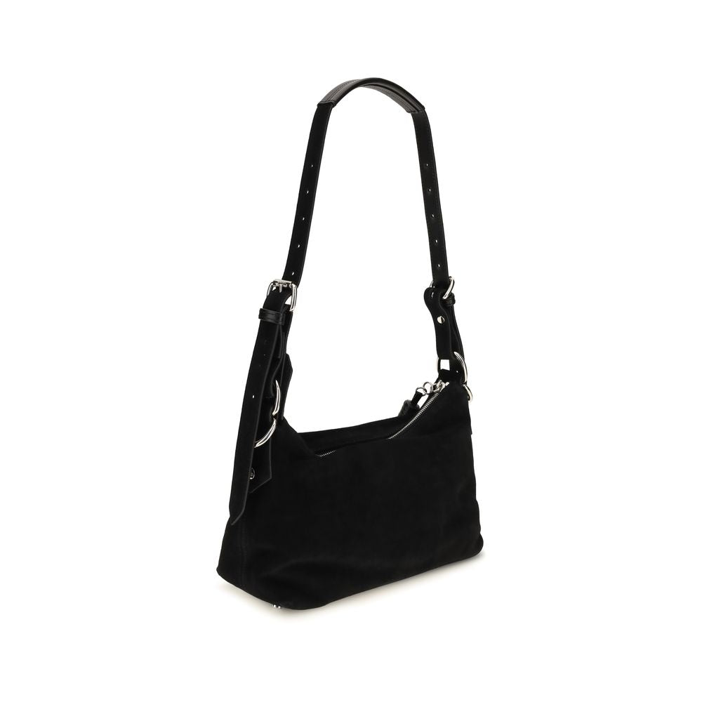 Vivienne Westwood Schultertasche aus schwarzem Wildleder