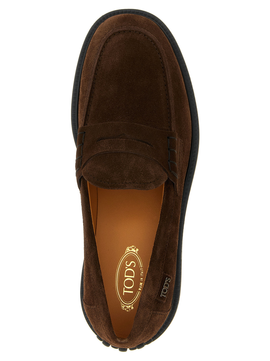 Tod's Slip-On Loafers aus braunem Kalbsleder