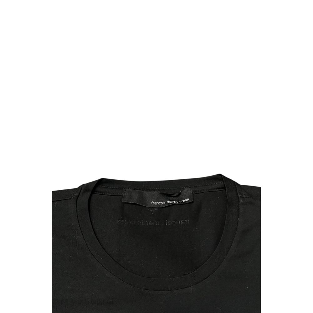 Roberto Pepe Luxus-Herrenpullover aus schwarzer Baumwolle