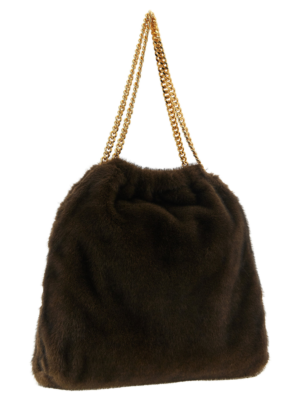 Stella McCartney Braune Polyester-Umhängetasche