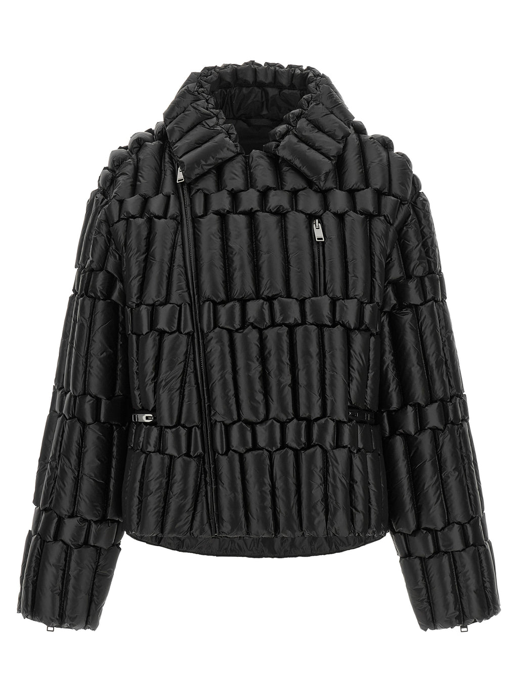RAXXY Bikerjacke aus schwarzem Nylon