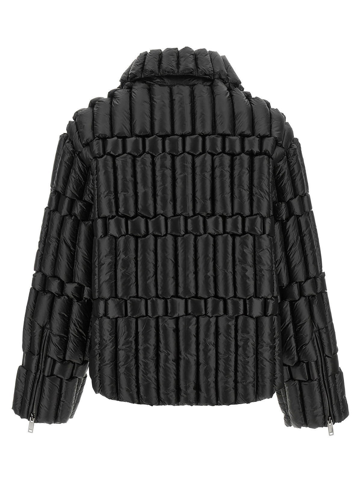 RAXXY Bikerjacke aus schwarzem Nylon