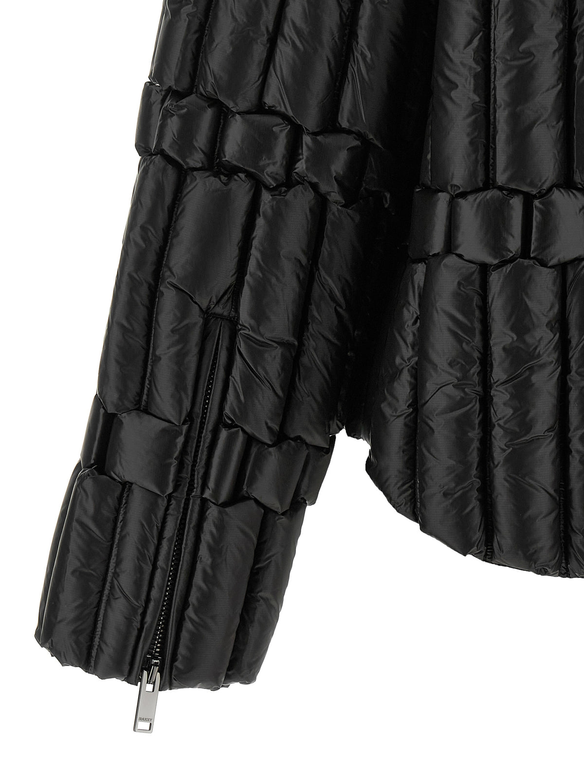RAXXY Bikerjacke aus schwarzem Nylon