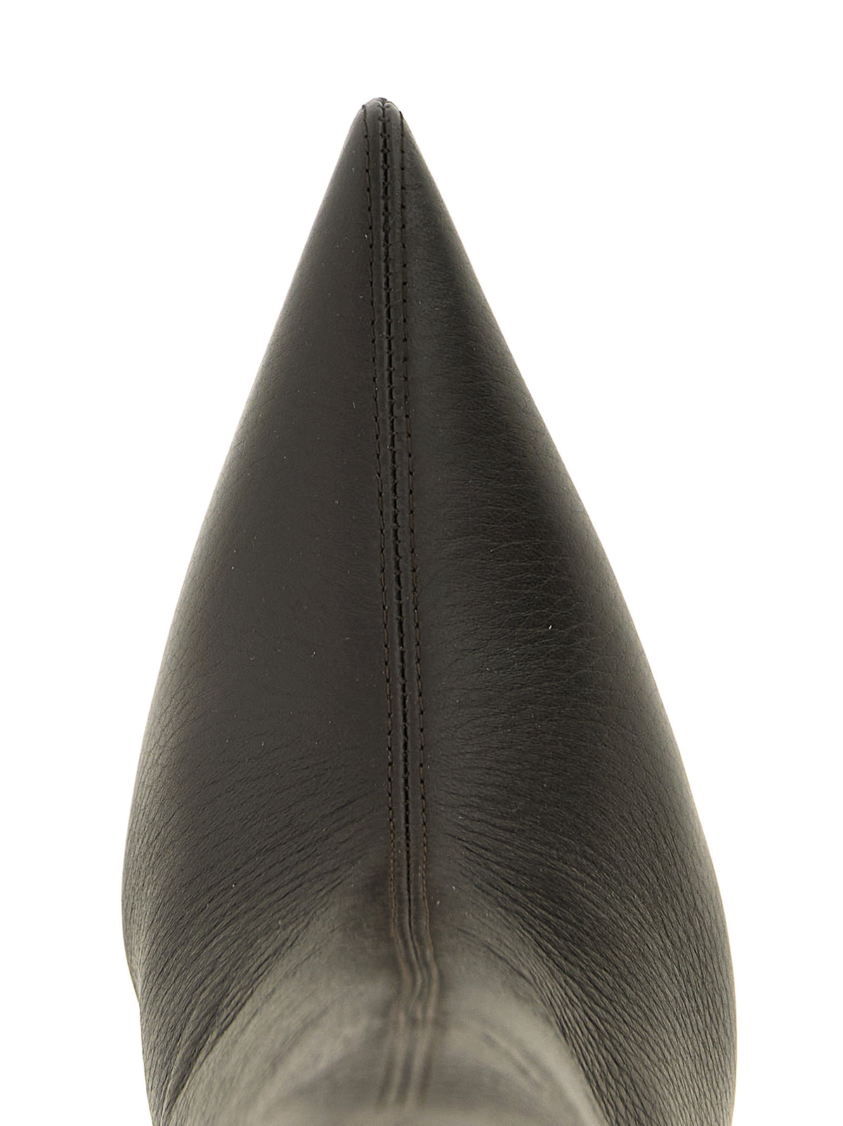 Christian Louboutin Overknee-Stiefel aus braunem Ziegenleder