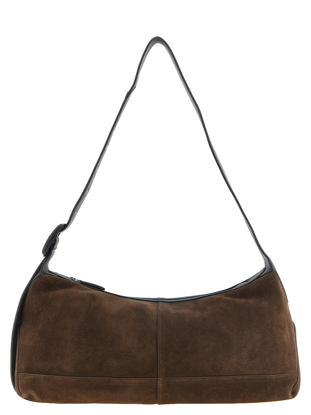 Ami Paris Umhängetasche aus braunem Rindsleder