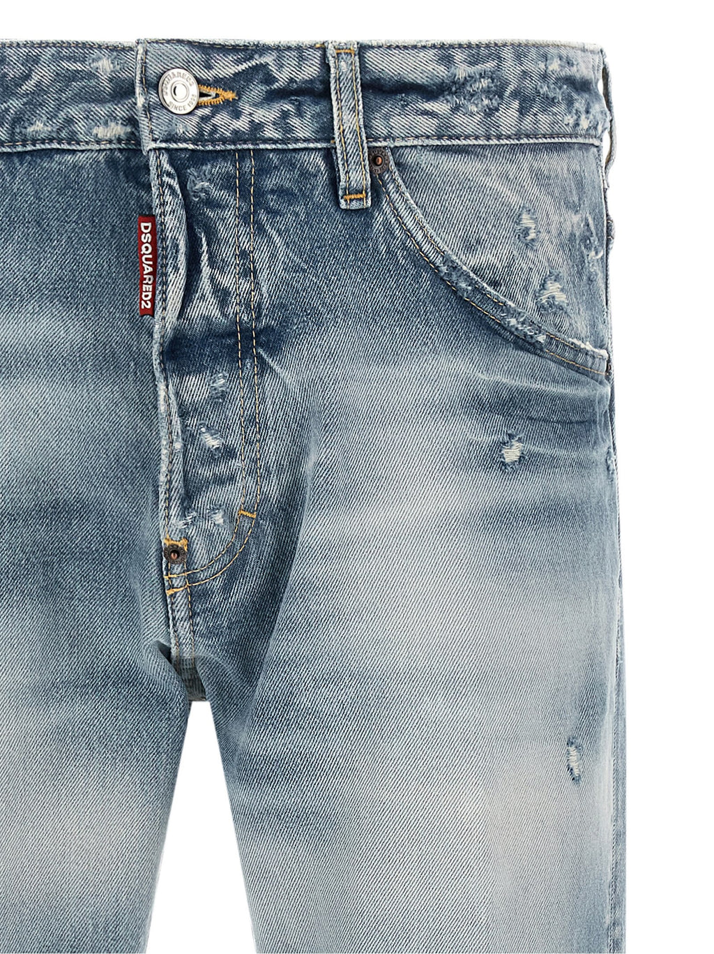 Dsquared² Blaue Jeans aus Baumwolle mit Tapered Fit