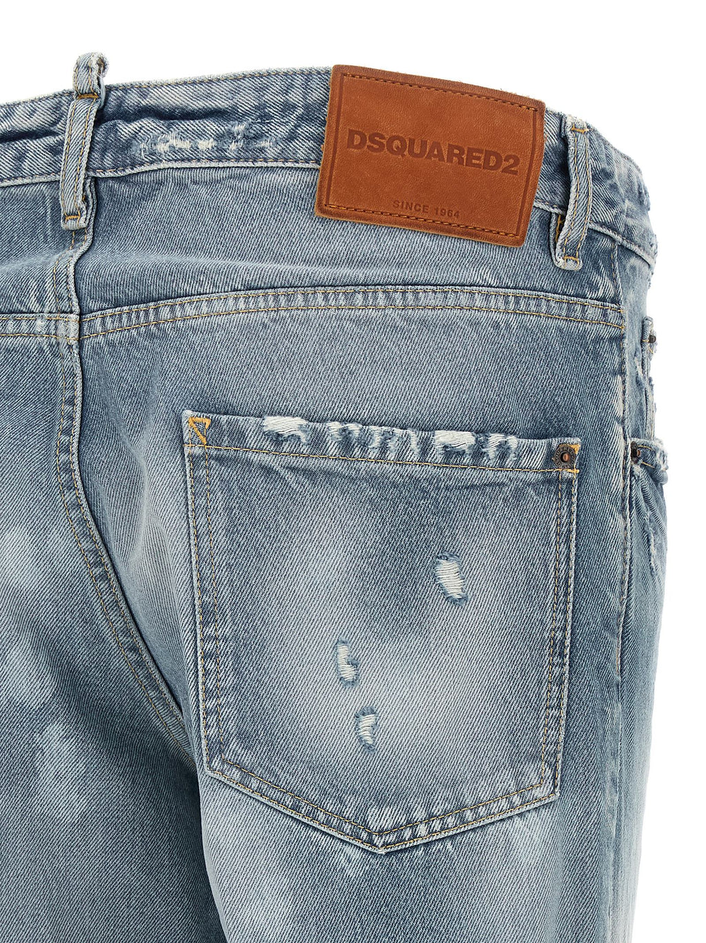 Dsquared² Blaue Jeans aus Baumwolle mit Tapered Fit
