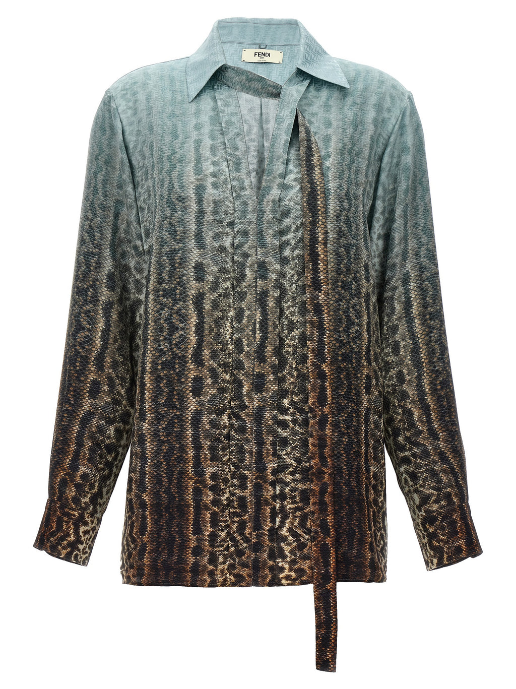 Fendi Multicolor Silk Blouse