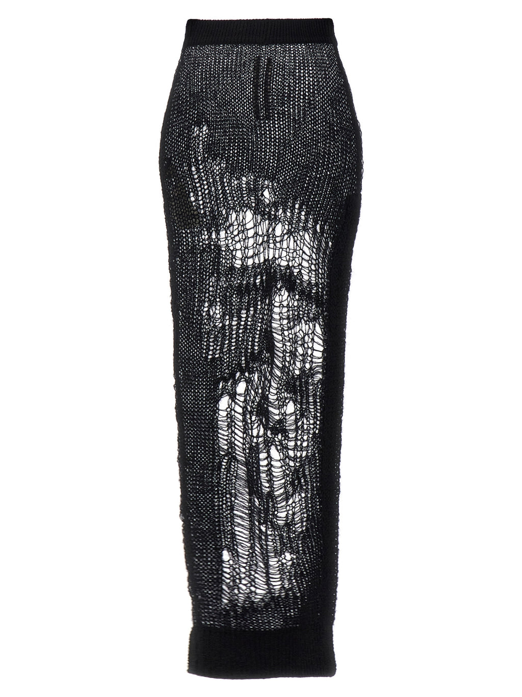 Schwarzer Minirock aus Nylon von Rick Owens