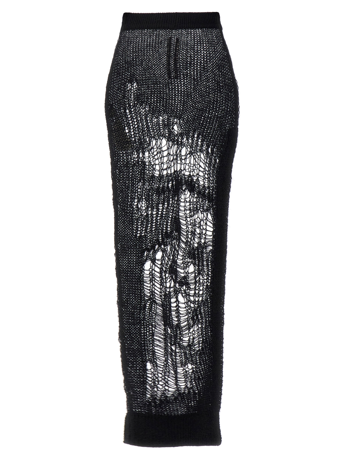 Schwarzer Minirock aus Nylon von Rick Owens
