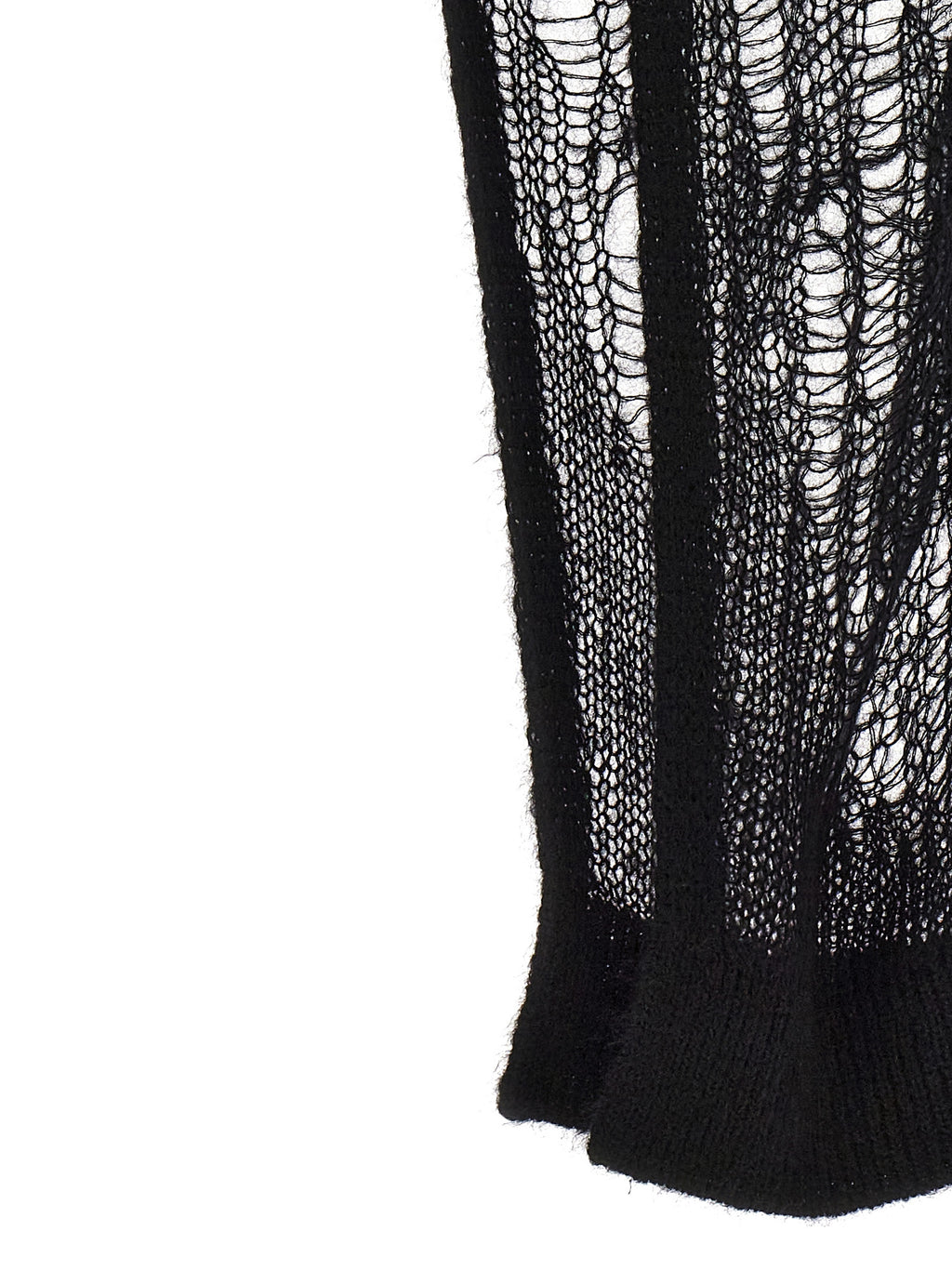 Schwarzer Minirock aus Nylon von Rick Owens