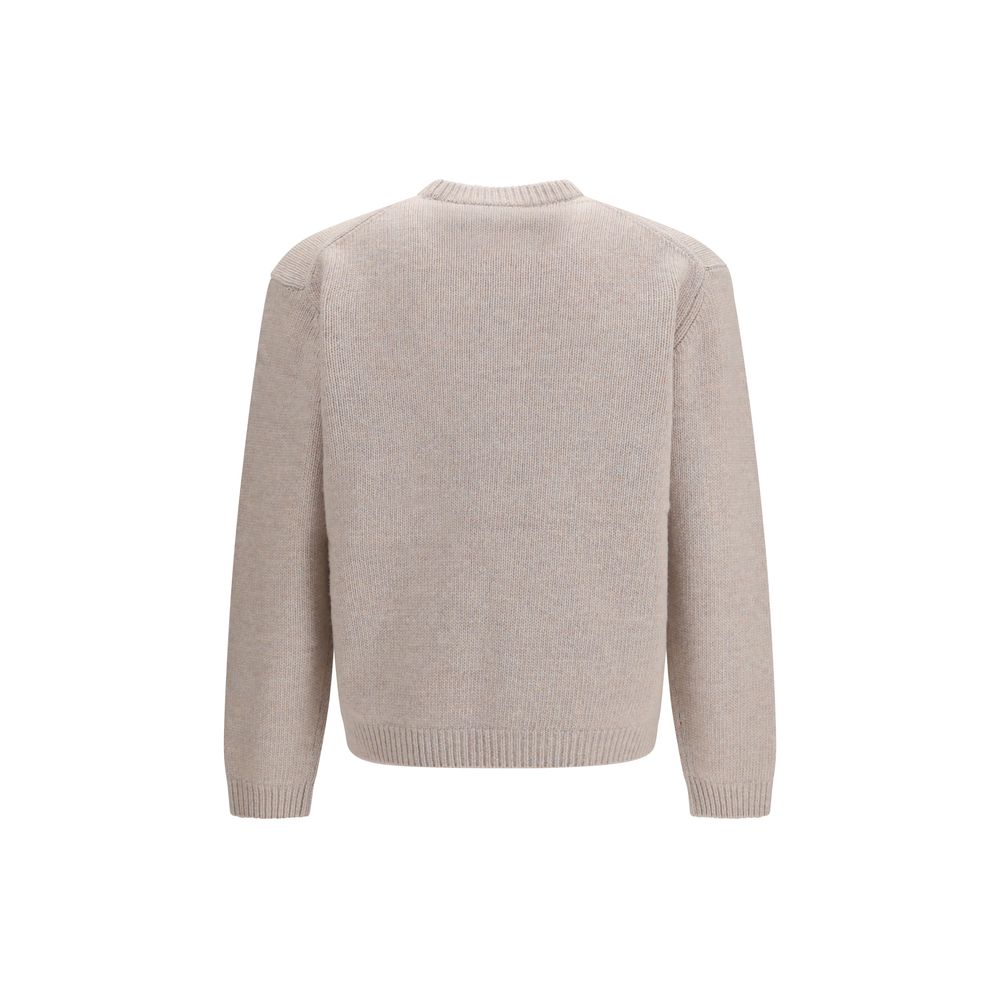 Maison Kitsuné Beige Wolle Oves Aries Sweatshirt
