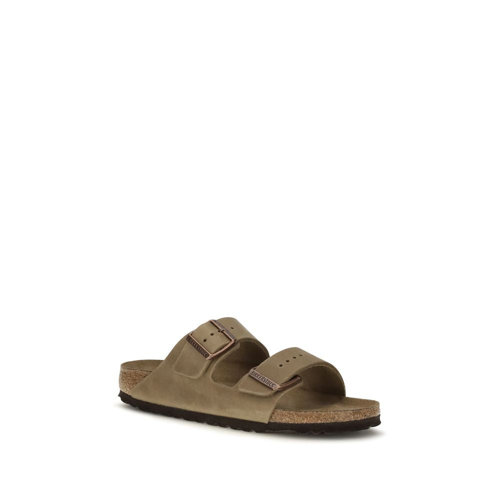 BIRKENSTOCK 1774 flache Sandalen aus braunem Nubukleder