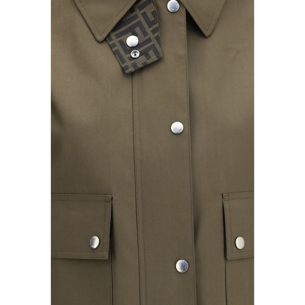 Fendi-Jacke aus zweifarbigem Polyestergewebe
