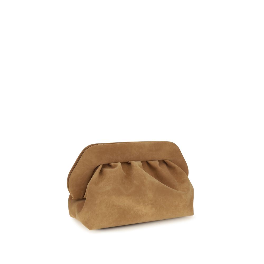 THEMOIRè Handtasche aus beigem Veloursleder