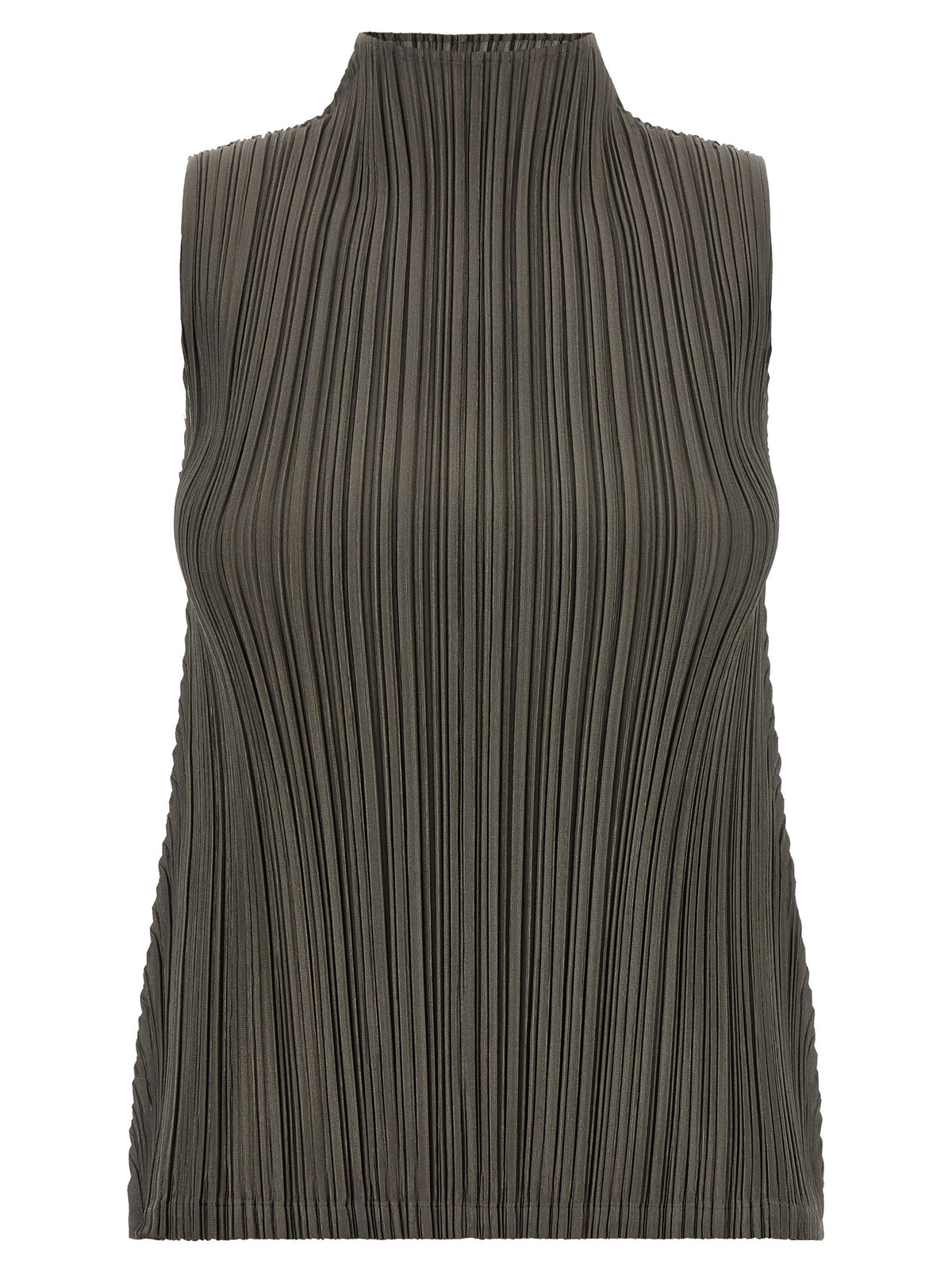 PLEATS PLEASE ISSEY MIYAKE Bicolor-Bluse aus Polyester